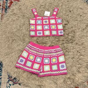 NWT Design History granny squares outfit size large